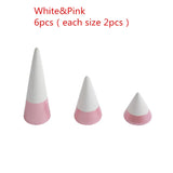 Ring Cone Set Wood Mother's Jewelry Display Ring Organiser Ringorganiser C...