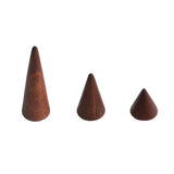 Ring Cone Set Wood Mother's Jewelry Display Ring Organiser Ringorganiser C...