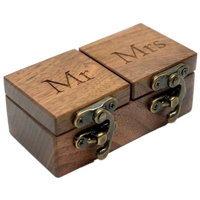 Ring Container Thicken Ring Case Fine Texture Mr Mrs Ring Holder