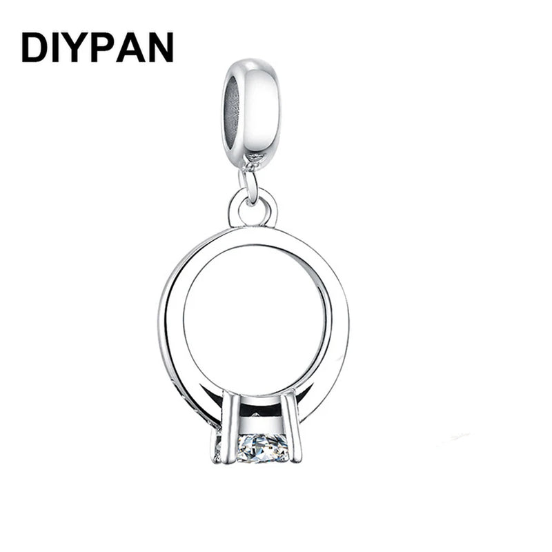 Ring Dangle Charm for Pandora Bracelets DIY Jewelry