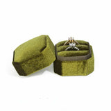Double Ring Storage Box Detachable Lid Jewelry Box Women Gift