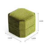 Double Ring Storage Box Detachable Lid Jewelry Box Women Gift