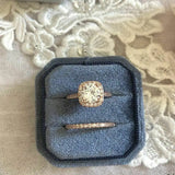 Double Ring Storage Box Detachable Lid Jewelry Box Women Gift