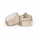Double Ring Storage Box Detachable Lid Jewelry Box Women Gift
