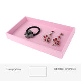 Velvet Jewelry Display Tray Bracelet Necklace Earrings Watch Anklet Display