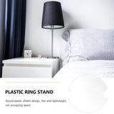Ring Display Jewelry Tray Box Showcase Store Organizer Holder Round Case