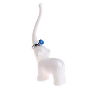 Elephant Ring Display Rack Jewelry Organizer Stand Holder Pendant Decor