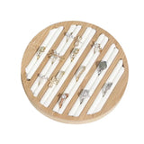 Ring Display Showcase Wood Ring Box Tray Jewelry Display Stand Holder Rack