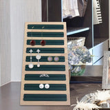 9-Slot Ring Display Stand Jewelry Organizer Box for Earring Pendant