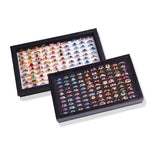 Ring Display Tray with Lid Storage Box Bangle Organizer
