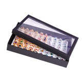 Ring Display Tray with Lid Storage Box Bangle Organizer