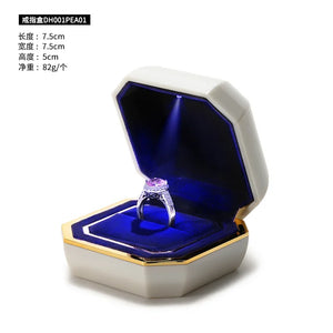 LED Light Ring Earring Box Wedding Jewelry Packaging