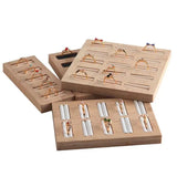 Ring Earring Display Tray Jewelry Organizer 2/5/10/15 Solts Ring Plate