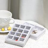 Gray Velvet Jewelry Display Organizer Stand Holder