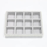 Gray Velvet Jewelry Display Organizer Stand Holder