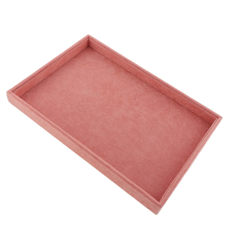Jewelry Display Organizer Box Tray Showcase Holder