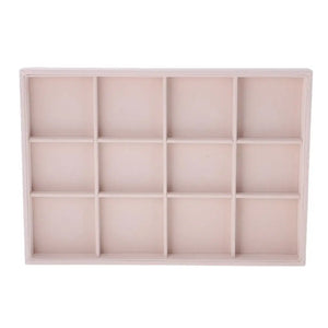 Ring Earrings Necklace Jewelry Display Box Tray Holder