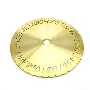 Ring Engraver Plate With Letter Number Inside Ring Engraving Font