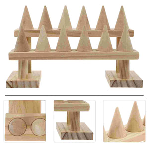 Ring Finger Display Stand Holder Rings Jewelry Showcase Rack Storage Racks
