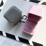 Ring Flannelette Box Jewelry Display Earring Holder Gift Display Box