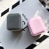 Ring Flannelette Box Jewelry Display Earring Holder Gift Display Box