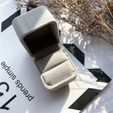 Ring Flannelette Box Jewelry Display Earring Holder Gift Display Box
