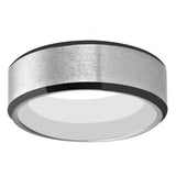 Classic 8MM Tungsten Ring Brushed Wedding Band Anniversary Jewelry