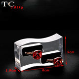 Acrylic Ring Holder Display Stand Clear Jewelry Organizer for Store Countertop