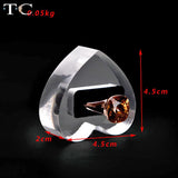 Acrylic Ring Holder Display Stand Clear Jewelry Organizer for Store Countertop