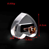Acrylic Ring Holder Display Stand Clear Jewelry Organizer for Store Countertop