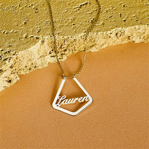 Ring Holder Necklace Nameplate Geometric Ring Keeper Pendant Doctor Jewelry Gift