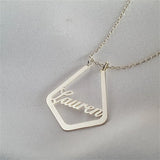 Ring Holder Necklace Nameplate Geometric Ring Keeper Pendant Doctor Jewelry Gift