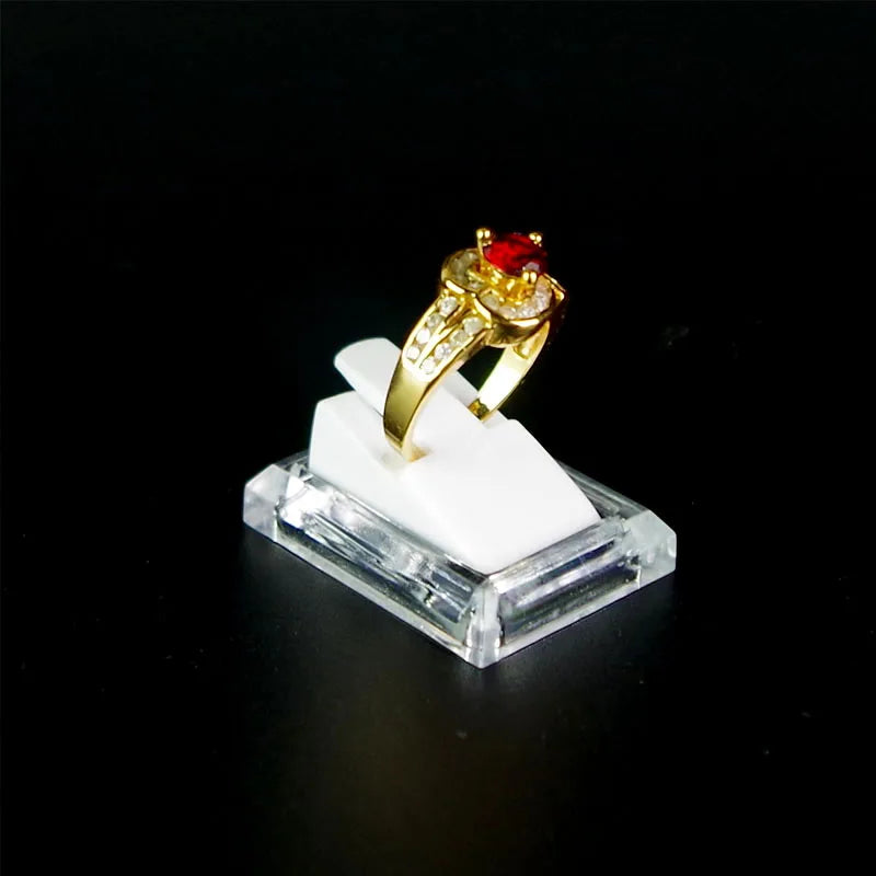 Ring Jewelry Display Ring Holder Stand Plastic Rack Ring Storage Organizer Shelf