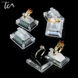 Ring Jewelry Display Ring Holder Stand Plastic Rack Ring Storage Organizer Shelf