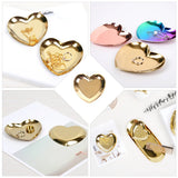 Heart-Shaped Jewelry Holder Dish Plate Tray Wedding Display