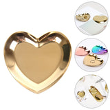 Heart-Shaped Jewelry Holder Dish Plate Tray Wedding Display