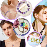15 Color Stone Jewelry Making Kit, Natural Crystal Beads DIY Craft