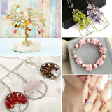 15 Color Stone Jewelry Making Kit, Natural Crystal Beads DIY Craft