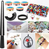 Crystal Ring Making Kit with Ring Sizer Tools