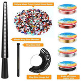 Crystal Ring Making Kit Jewelry Supplies + Sizer Tools Craft