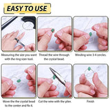 Crystal Ring Making Kit Jewelry Supplies + Sizer Tools Craft
