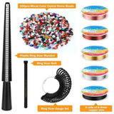 Crystal Ring Making Kit with Sizer Tools for Jewelry Craft