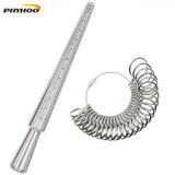 Ring Mandrel Sizer Metal Jewelry Measure Size 1-13 Finger Gauge Set 27 Pcs