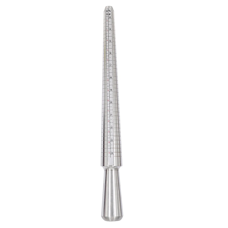 Ring Mandrel Sizer Metal Jewelry Measure Size 1-13 Finger Gauge Set 27 Pcs
