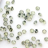 Green Sapphire Round Cut Loose Gemstone 0.8-2.5mm - Ring Necklace Earrings