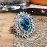 CZ Wedding Bands Micro Pave Women's Rings Kpop Vintage