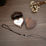 Love Heart Shaped Ring Organizer Box Dustproof Holder