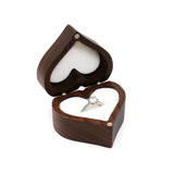 Love Heart Shaped Ring Organizer Box Dustproof Holder