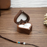 Love Heart Shaped Ring Organizer Box Dustproof Holder