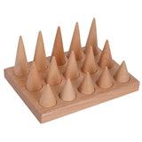 Ring Organizer Wood Jewelry Holder Decorative Ring Display Stand